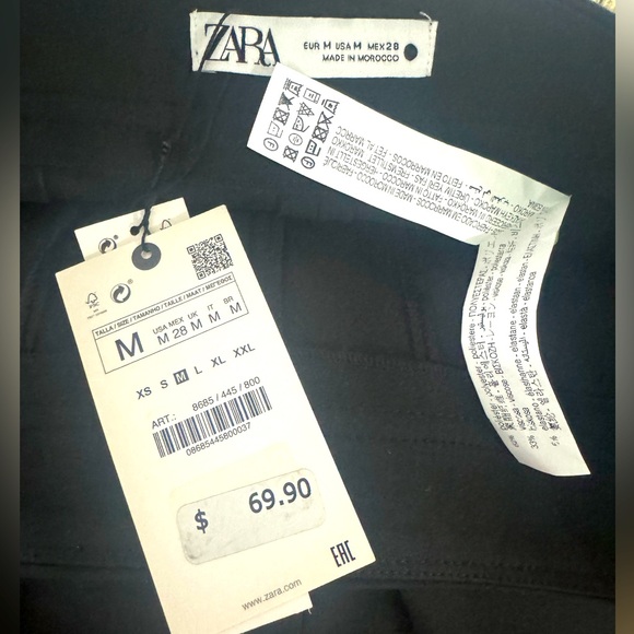 Zara Black Pants NWT - Picture 4 of 4